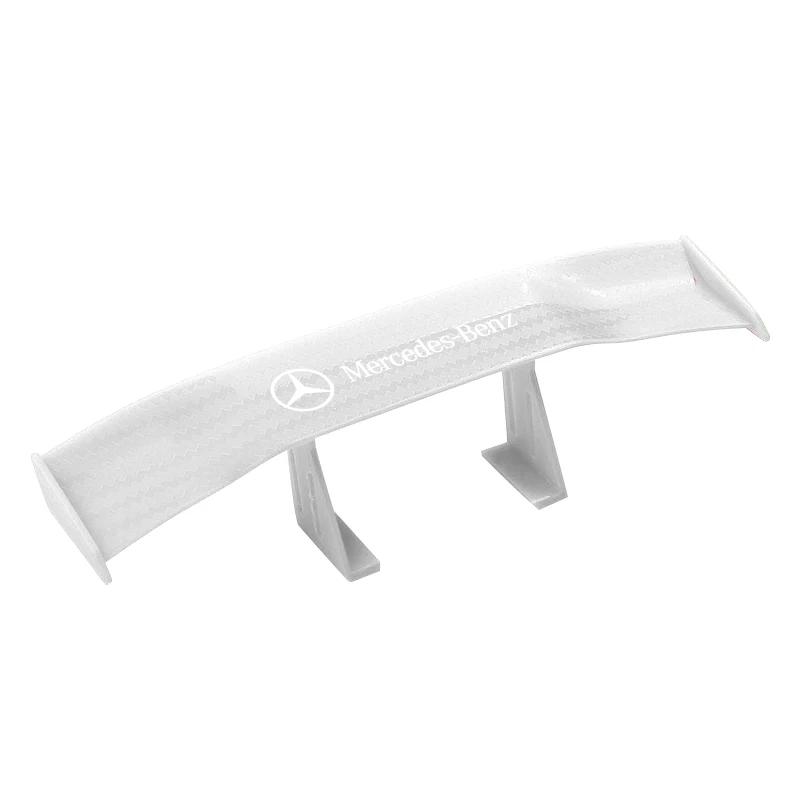 Car mini spoiler Tail Wing Carbon Fiber Look Tail Wings Model For Mercedes Benz AMG W124 W202 W203 W204 W210 W211 Accessories