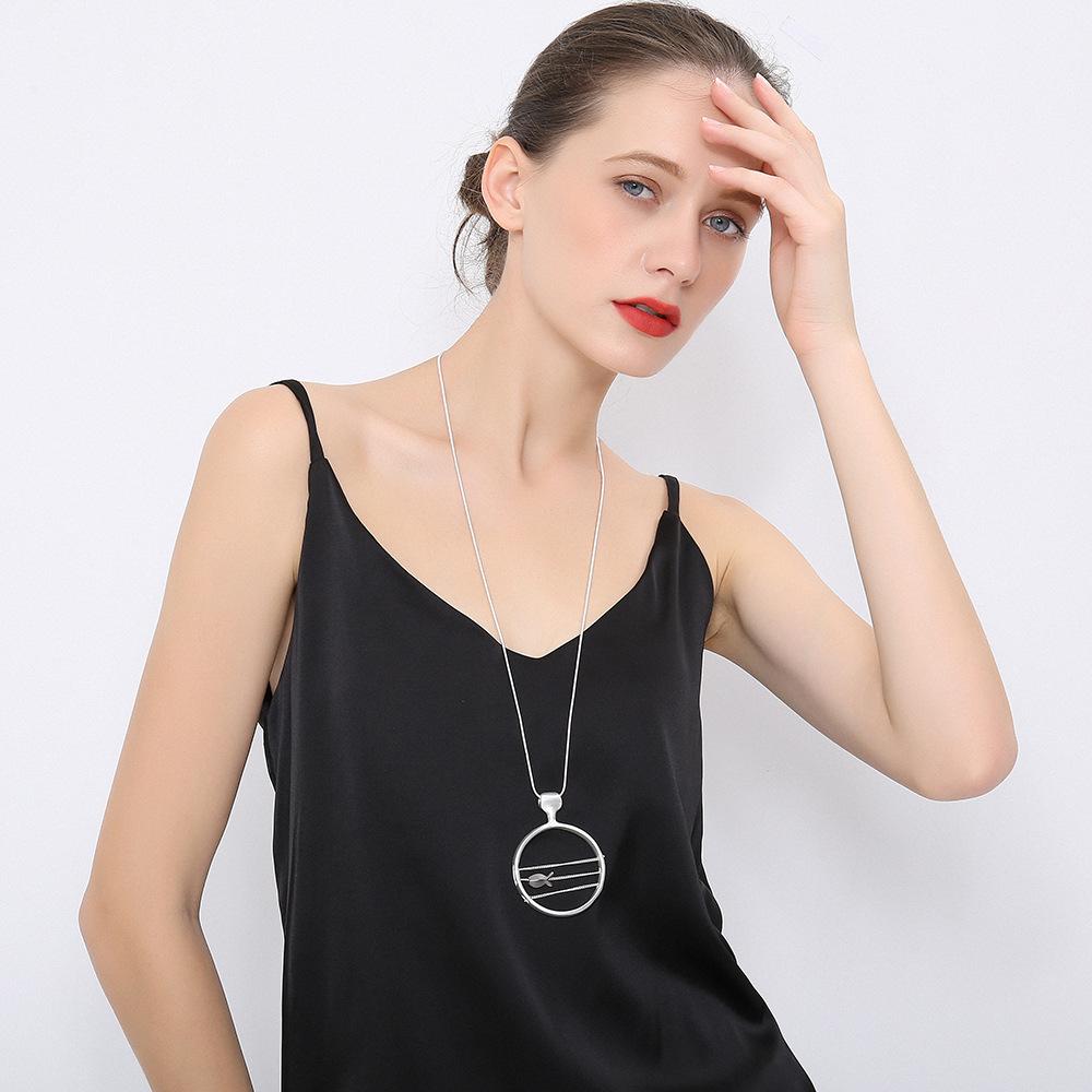 Accessories Fish Necklace Retro Simple Versatile Ladies Pendant Long Chain Sweater Chain
