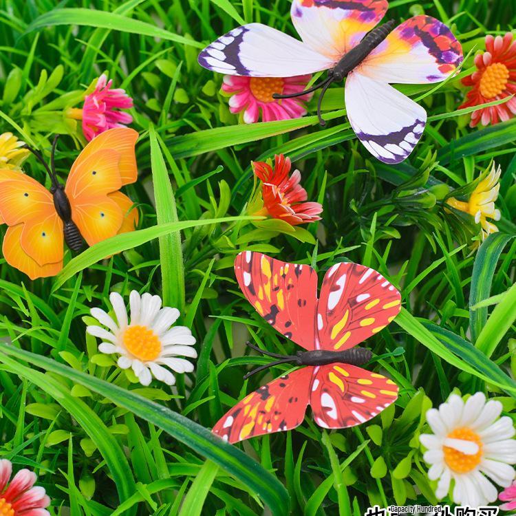 Artificial Lawn Plants with Flowers: Decorative Green Turf Mat for Landscaping and Display