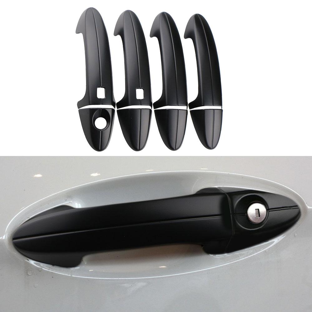 ABS Chrome Exterior Door Bowl Protector Cover Outer Door Handle Covers Sticker for Ford Ecosport 2018 2019 2020 Accessiores