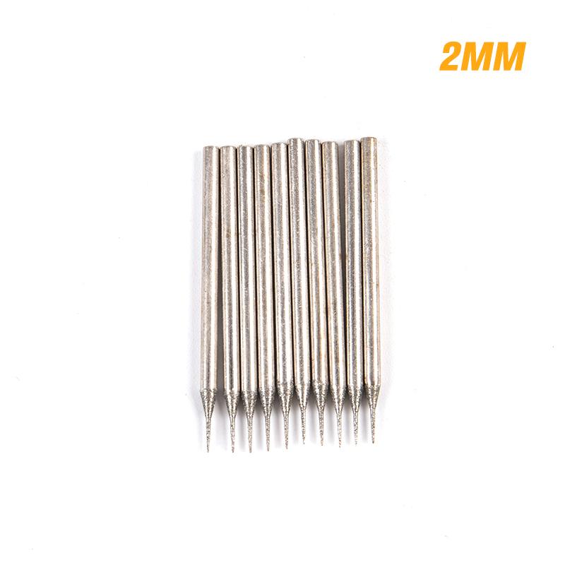10 stk 0,6 mm-4 mm diamantslipepunkt 2,35 mm skaft for glassstein jade