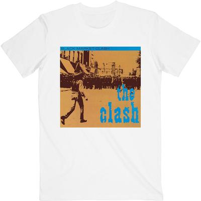 White The Clash Black Market Unisex T-shirt