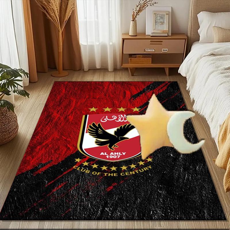 Ahly Football club Printed Office Carpet Chair Cushion Entryway Rug, Rugs for Living Room, Bedroom Christmas gifts