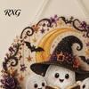 Fun Diamond Painting Activity Sets Halloween Ghost/Owl Art Hanging Ornament Kit, Indoor Holiday Decorative Accents Suncatcher, DIY Pendant Window