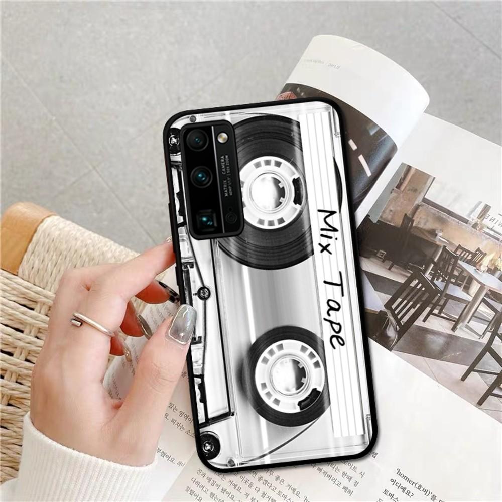 Vintage Cassette Tape Phone Case For Huawei Honor 10 Lite 9 20 7A 9X 30 50 60 70 Pro Plus Soft Silicone Cover