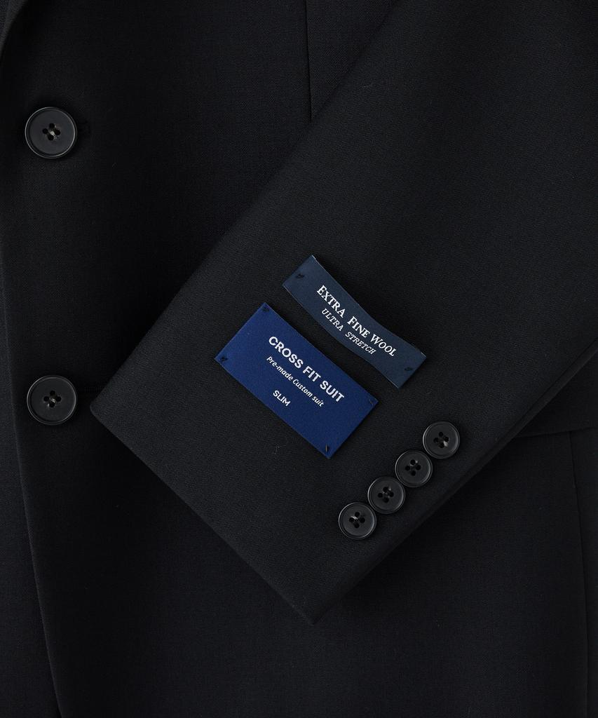 STCO [Four Seasons] (10-Year Suit) Wool Blend Four-Way Stretch Suit Set_Black (Slim Fit)_Ssjwz11Set (B Type)