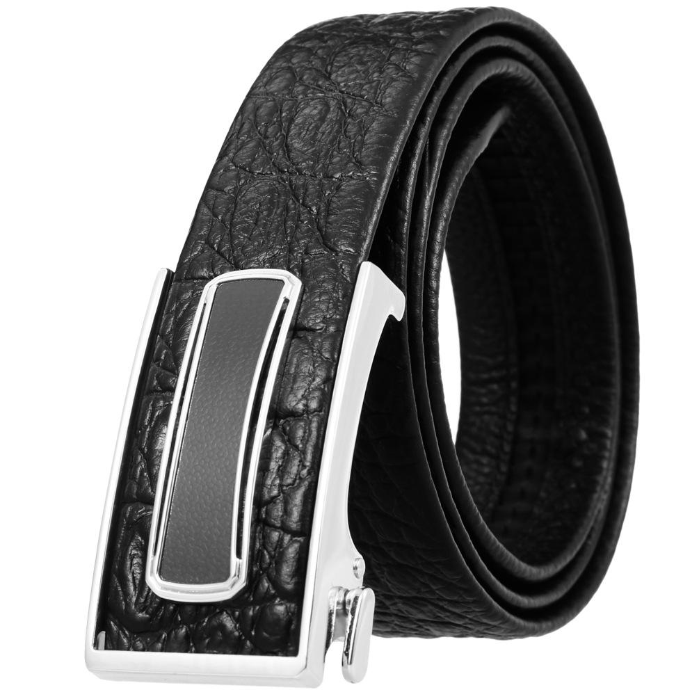 Ceinture tendance en cuir de vachette pleine fleur, boucle intérieure ceinture homme Ly36-23018-5