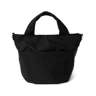 Nylon Ballon Tragetasche Damen 2-Wege (vnsb-725z) (Schwarz)