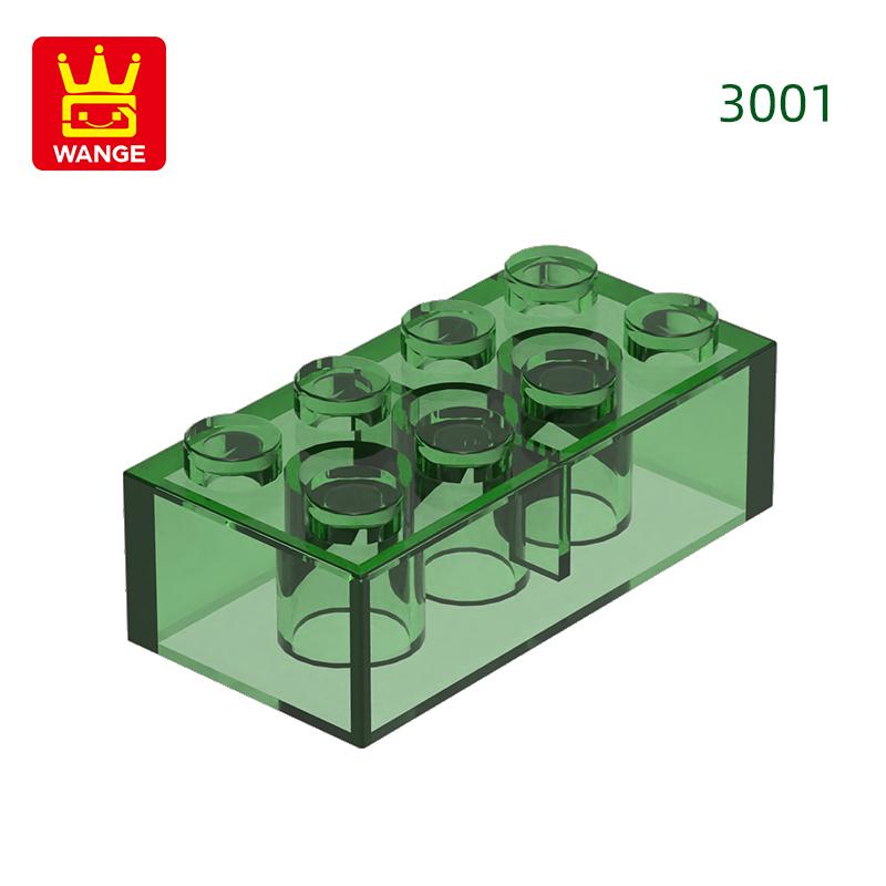 Non-Toxic 40Pcs/Lot 3001 2X4 High 8-Hole Building Block Moc Colorful Parts Compatible With Brick Diy Children Toy Assembly Gift Box