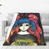 Sally Face Spiel Anime SF Gestrickte Decken Samt Horror Sal Fisher Leichte Überwurfdecke Outdoor Tagesdecken Plüsch Dünne Steppdecke