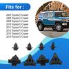 CULMKARI Kotflügelleisten-Clip Oberes Paneel Befestigungssatz für Toyota FJ Cruiser 2007-2014 8 Stück