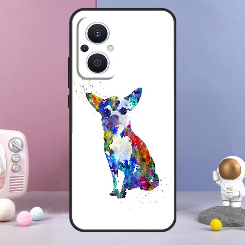 Chihuahua Face Floral Dog Funda For OPPO Reno 11 F 12F 13F 14F 10 12 13 14 Pro 7 8 Lite OPPO Find X9 X6 X5 X8 Pro Case