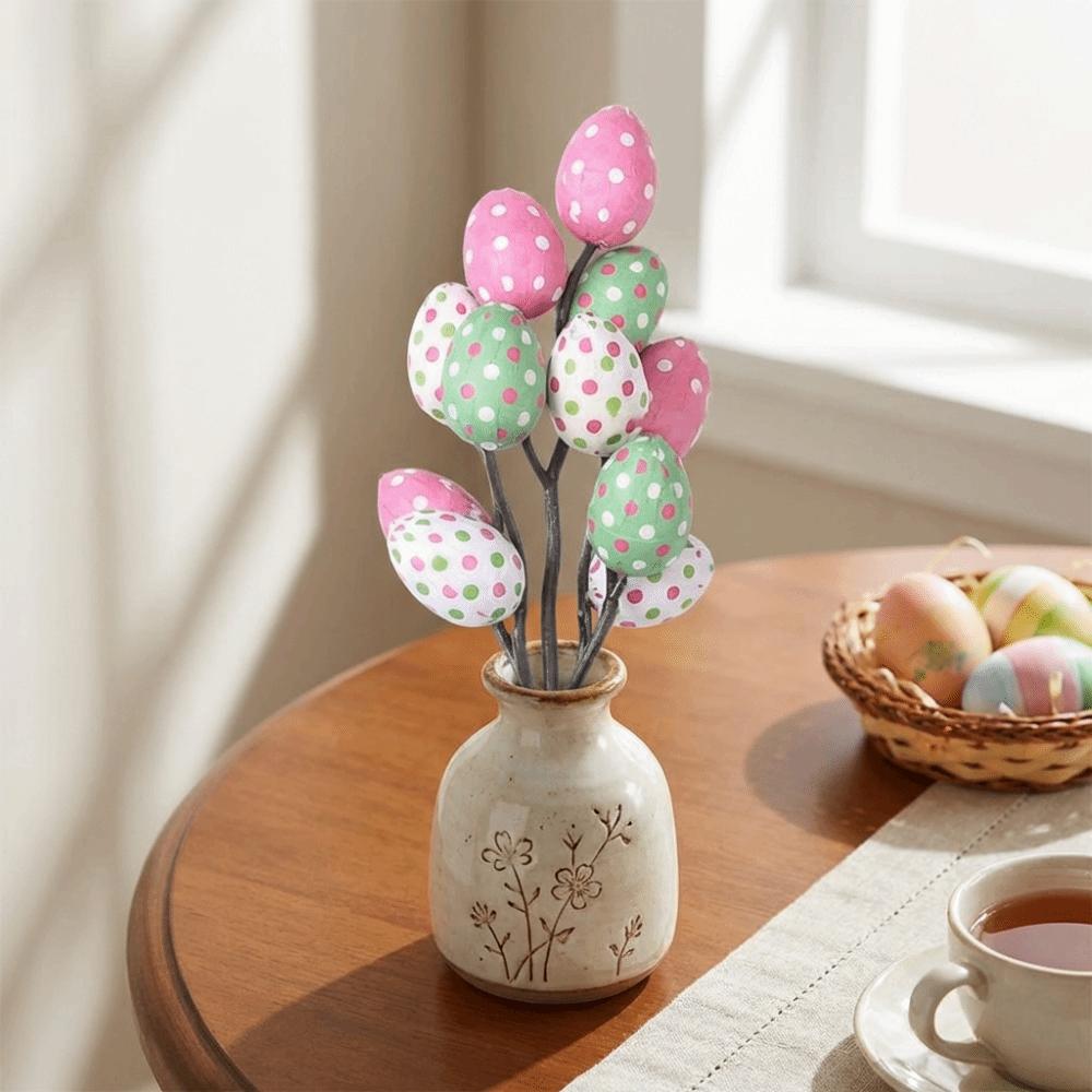Lightweight Artificial Flower Arrangements Simulated Floral Stems  Easter Desktop Decoration