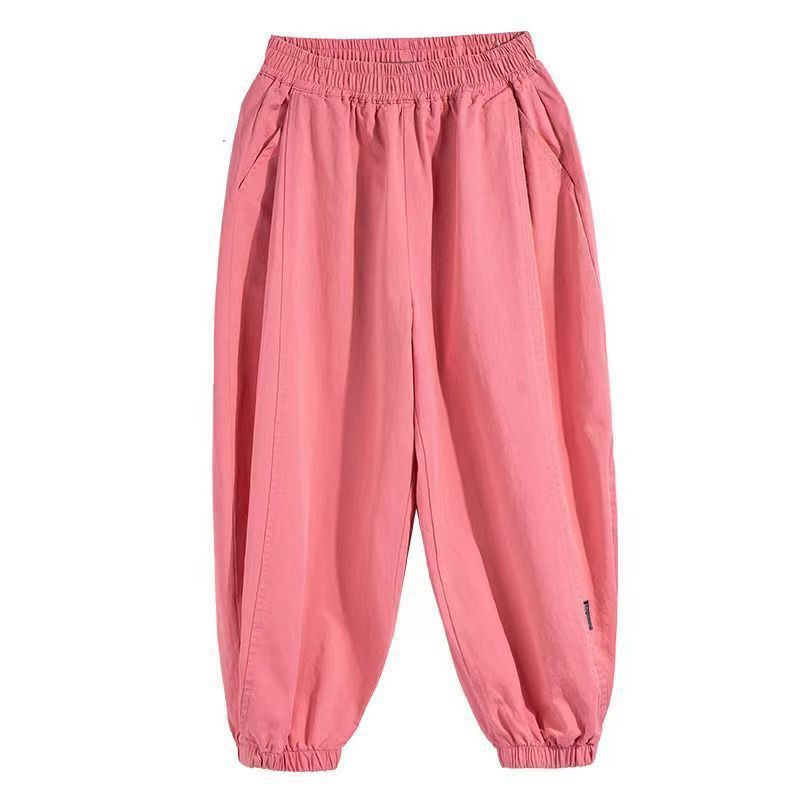 Boys' and Girls' Pants Children's Casual Pants Trendy Casual Spring and Autumn Loose Lantern Pants Trendy