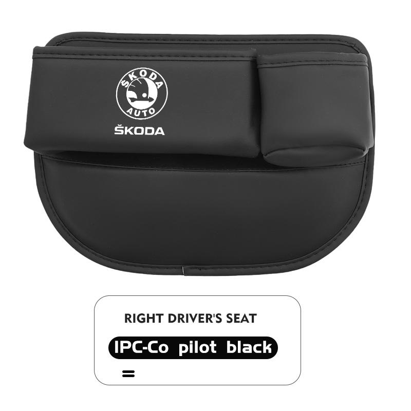 AAABT1 Car Front Seat Crevice Storage Box Pocket Cup Key Phone Holder Accessories For Skoda Octavia Superb RAPID FABIA KAMIQ KAROQ
