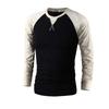 Stylish Men's Slim Fit Crew Neck Long Sleeve Raglan Tee With Classic Appeal