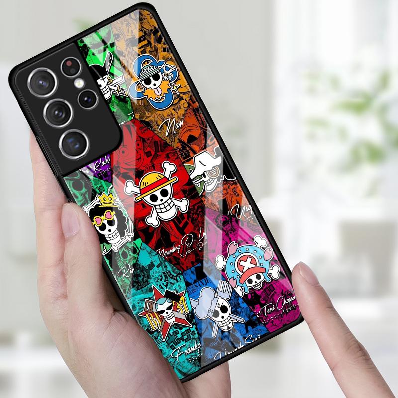 

Чехол для телефона для Samsung Galaxy S25 S10 Note 10 20 8 9 S24 Ultra S20 FE S22 S23 Plus S8 S21 S9 Аниме OneS P-ieceS Galaxy S8