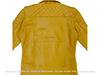 Handmade Men's Jacket Yellow Leather Genuine Lambskin Stylish Motorcycle Soft Fit