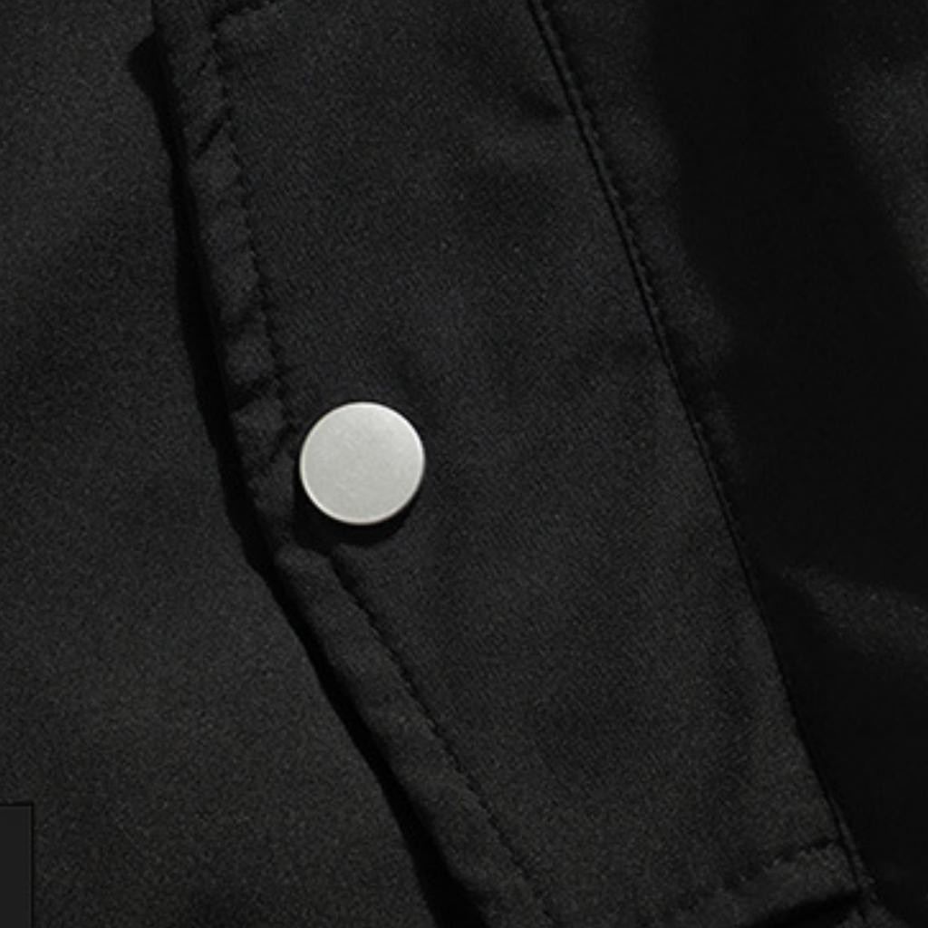 Men's Casual Checkered Lapel Fake Two-piece Jacket, Men's Loose Casual Zipper Jacket