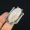 Natural Geode Agate Druzy Gemstone Multi Stone Ring Size 7 925 Silver For Girls