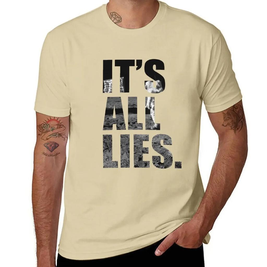 IT'S ALL LIES T-Shirt boys whites customs design your own men t shirt