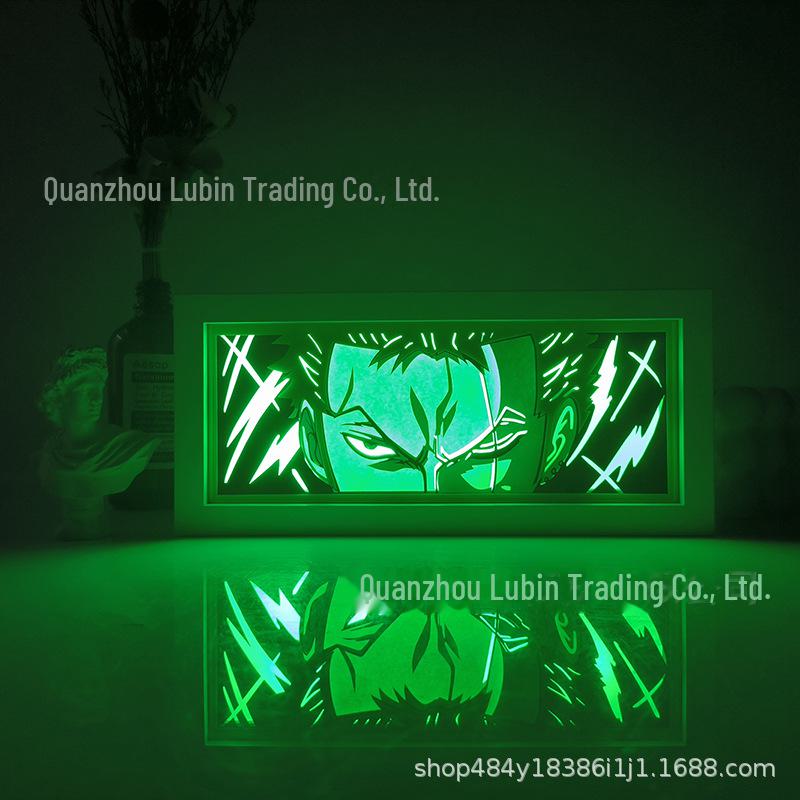 

«Японская аниме-бумажная скульптурная лампа - One Piece, Dragon Ball, Naruto Night Light»