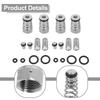 16Pcs/Set Stainless Steel Ball Lock Keg Posts Couplers Set For Homebrew Draft Beer Poppet Female Thread Gas Liquid