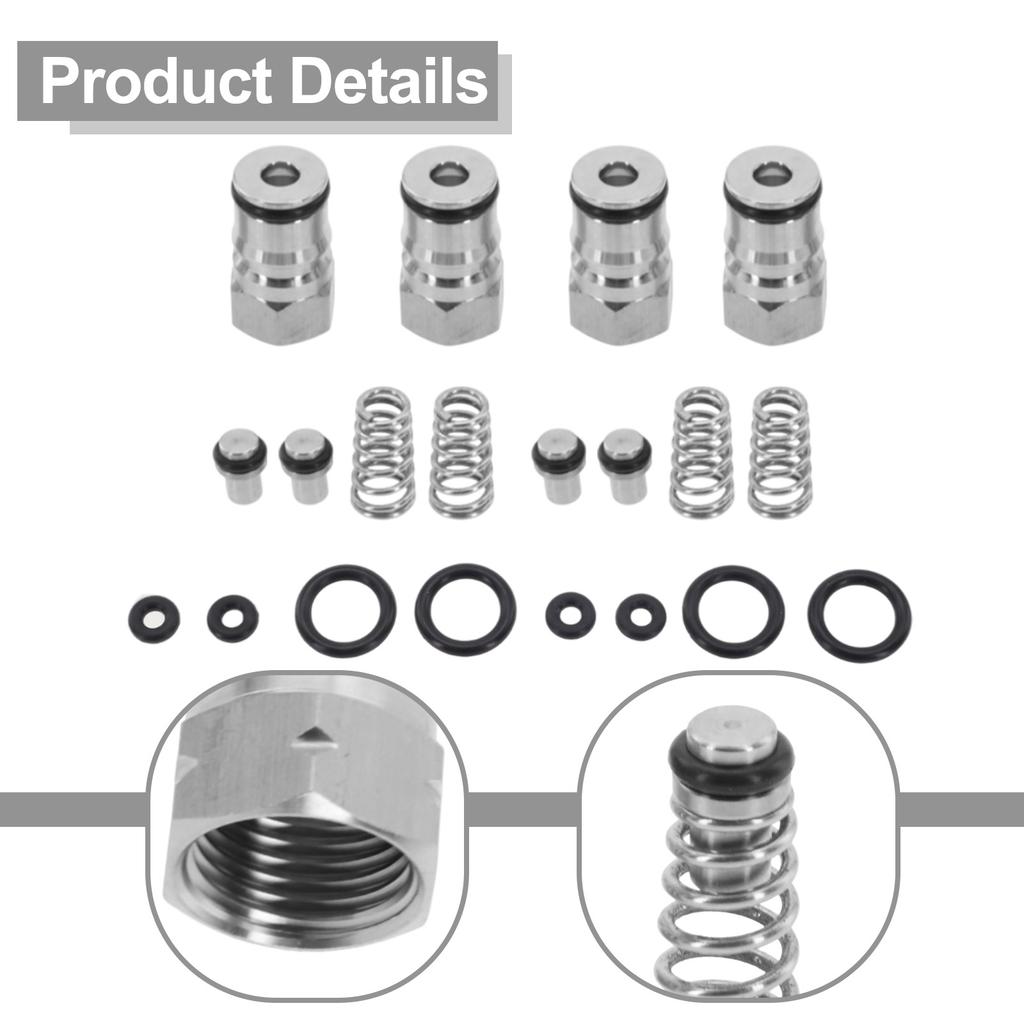 16Pcs/Set Stainless Steel Ball Lock Keg Posts Couplers Set For Homebrew Draft Beer Poppet Female Thread Gas Liquid