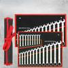 Professional Socket Wrench Set with Open-End Wrenches - Complete Mechanics Tool Kit for DIY & Auto Repair