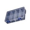 Versatile 8 Compartment Storage Box Waterproof Plastic Organizer Flexible Storage Container for Home Office & Dorm Use