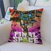 F-Final Space Cartoon Pillow Covers Cartoon Sofa Decorative Home Double-sided Printing Short Plush Cute Cushion Cover