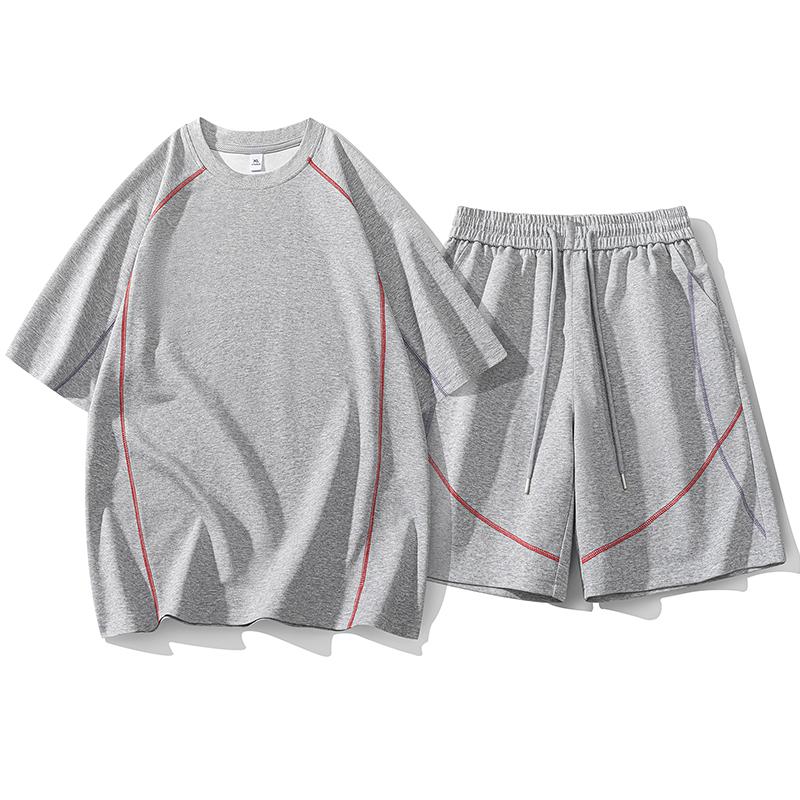 Summer Couples Casual Sports Suit Men's Loose Short-sleeved Two-piece Set