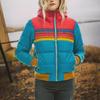 2020 Women's Casual Hooded Printed Short Cotton Jacket