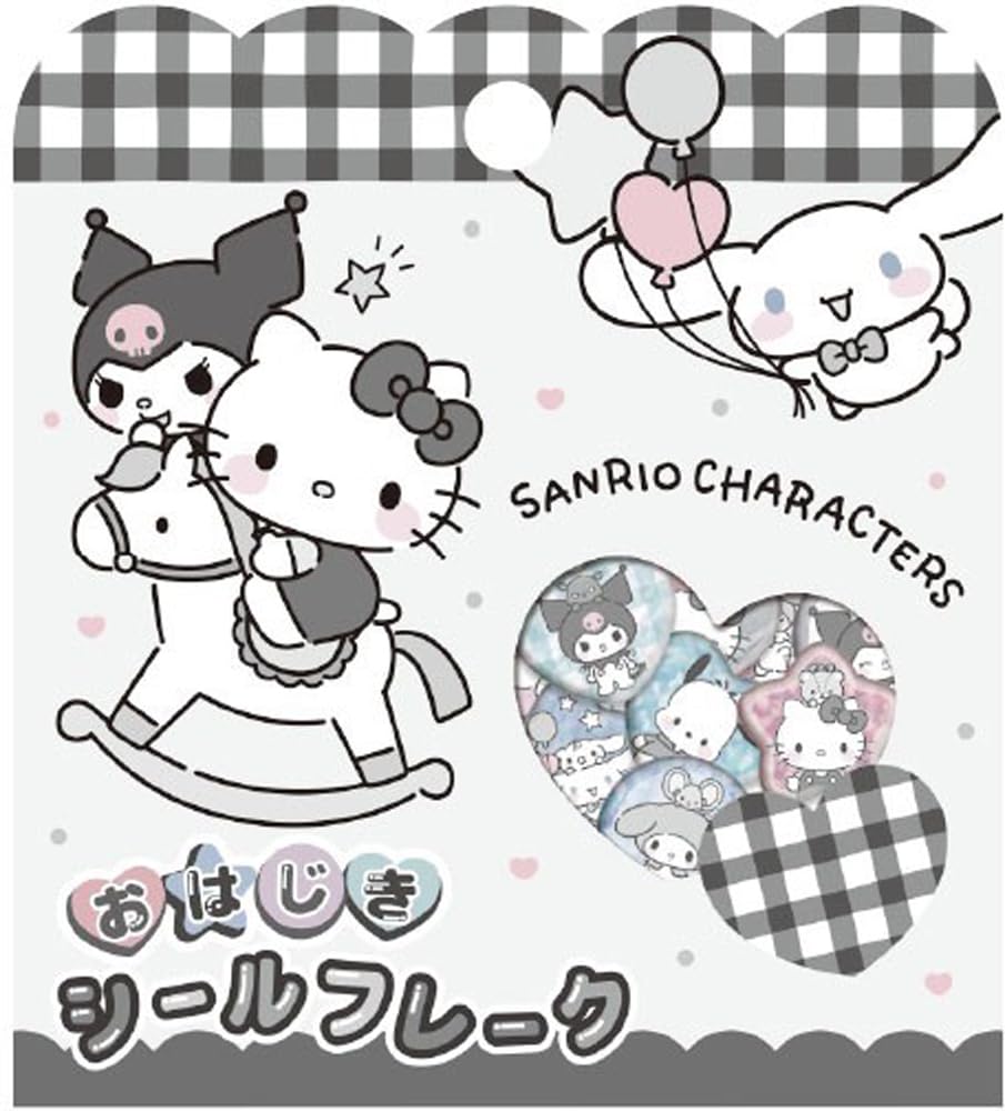 

Crux Ohajiki Seal Flake Sanrio Characters Cute Monotone 134021