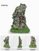 Aquarium Resin Rockery: Small Stone Decor with Aquatic Plant Simulation & Pine Bark