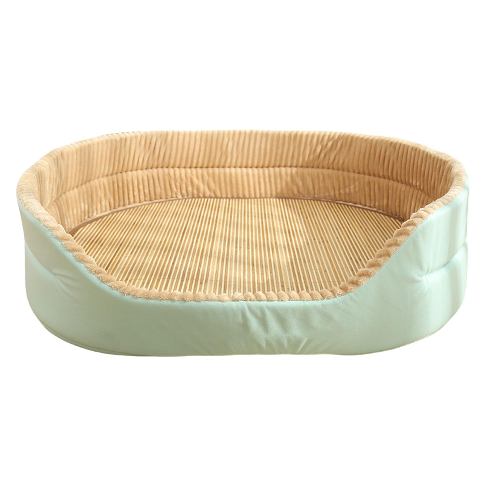 

Теплый коврик для питомца, мягкая плюшевая подушка для отдыха собаки от маленькой до большой, удобная и моющаяся кровать для сна для питомца S зелёный