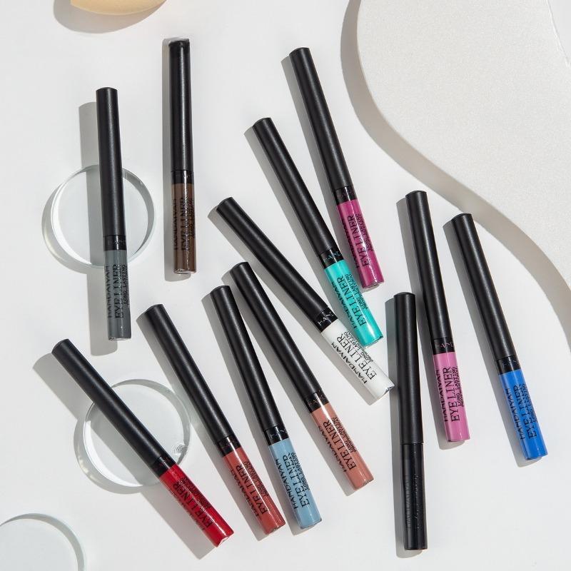 34-color Matte Quick-drying Long-lasting Non-bleeding UV Fluorescent Colored Eyeliner Liquid Pen