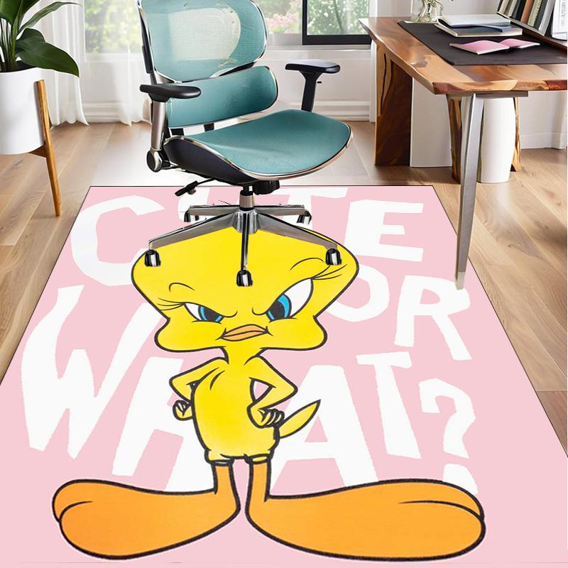 Yellow Bird Office Rug Chair Mat, Game Carpet, Suitable for Front Door, Bedroom, Living Room, Desk, Holiday Gift