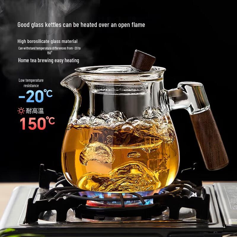 YIHUTEA High Borosilicate Glass Tea Infuser Pot