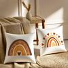 Rainbow Print Cushion Cover Soft Plush Double-Sided Printed Sofa Pillow Cushion Cover | Cozy All-Season Durable Decor Gift