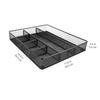 Amazon Basics Drawer Dividers, Storage Organizer with Dividers, Mesh, Black, 15cm X 6cm X 30cm
