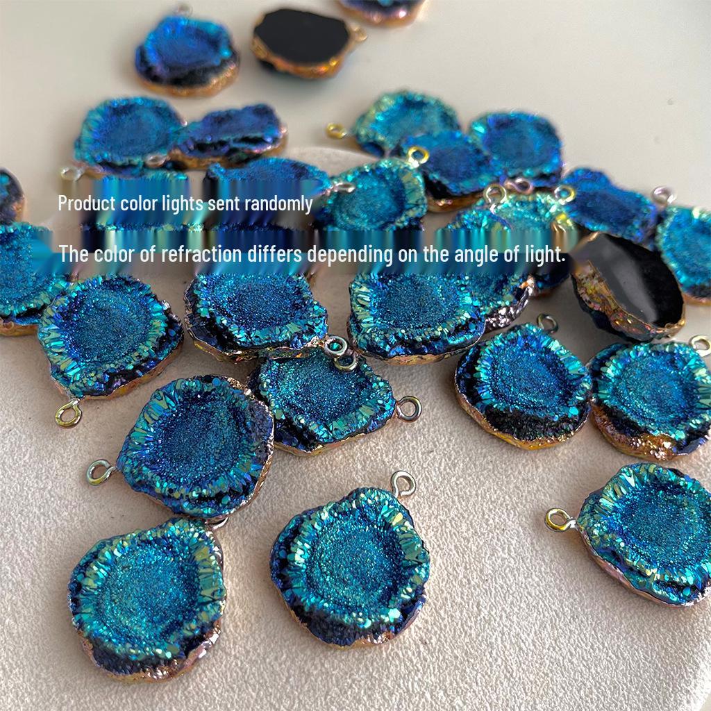 Blue Galaxy 925 Sterling Silver Earrings with 14K Gold Plating – Elegant, Fashionable, Versatile for Women