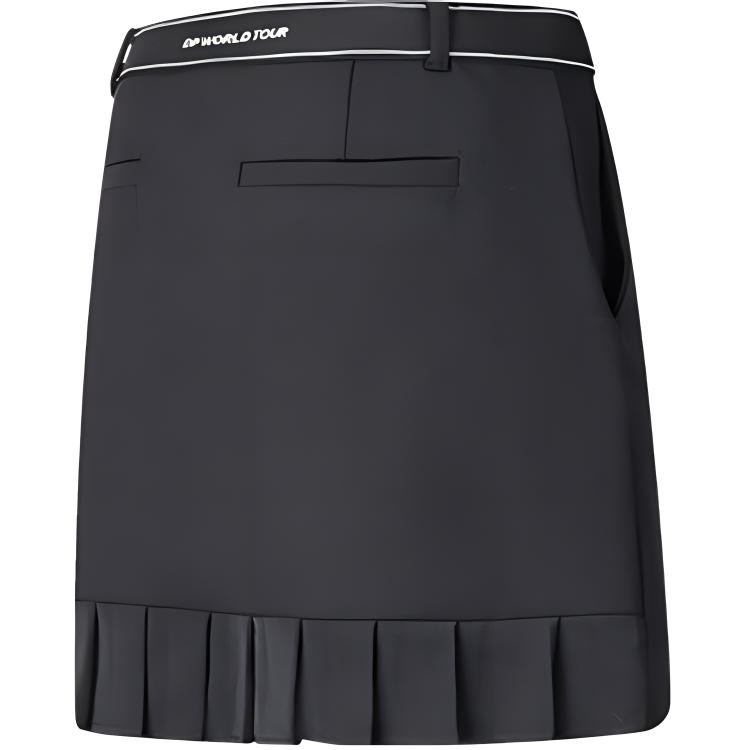 Fila Golf Series Woven Solid Comfortable Casual Skirt Women skirts Black A11W415311F-BK