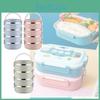 Bento Steel Stainless Container Large Capacity Adults Gifting Supplies Kitchen