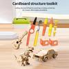 148PCS Cardboard DIY Screw Nut Set Kids' Educational Puzzle Disassembly Assembly Kit with Storage Box STEM Building kit