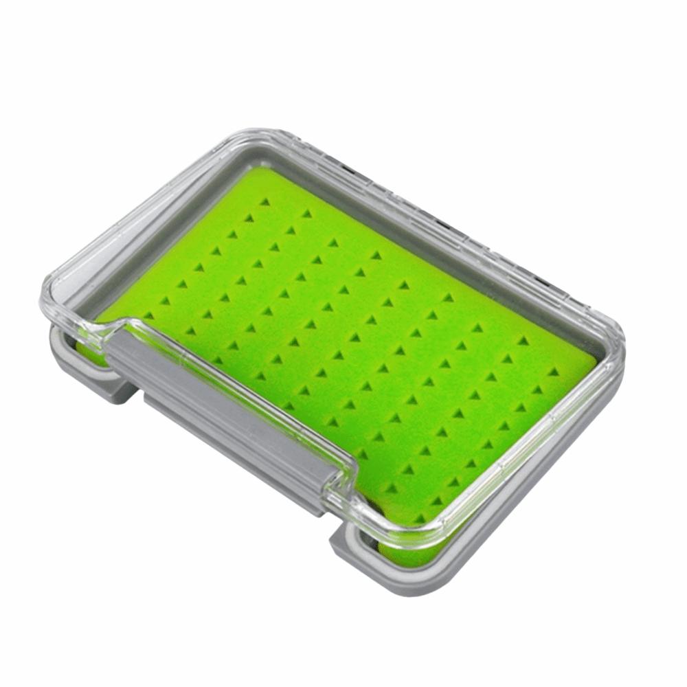 2PCS Waterproof Fly Fishing Box Clear Lid Fly Box Durable Fly Storage Case Fly Fishing S-135*95mm