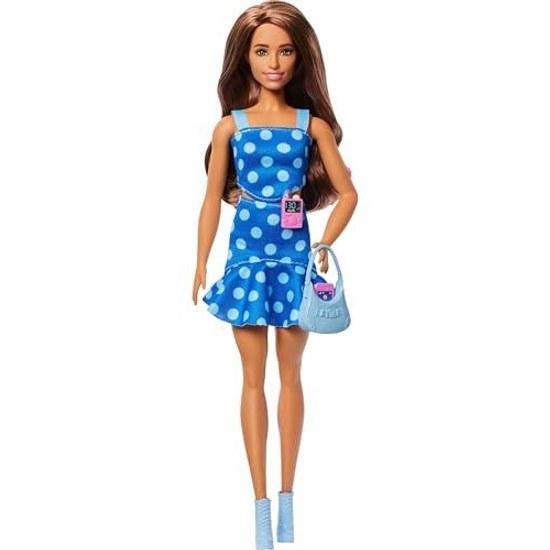 Barbie Fashionista Puppe #242 trägt gepunktete Kleidung Accessoires Typ-1-Diabetes Partnerschaft Breakthrough T1D.