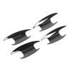 4PCS Exterior Door Handle Bowl Cover Piano Black Smooth Surface Replacement For Mercedes‑Benz C‑class W206 2022+