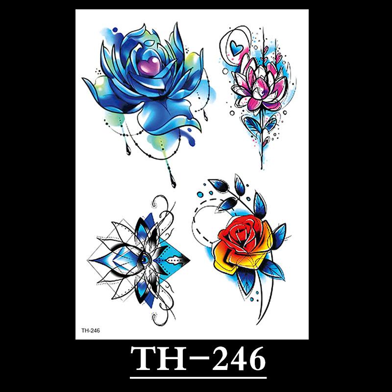 Flower Tattoo Sticker, Small Flower Tattoo Sticker, Tattoo Sticker Waterproof And Sweat-Proof Tattoo