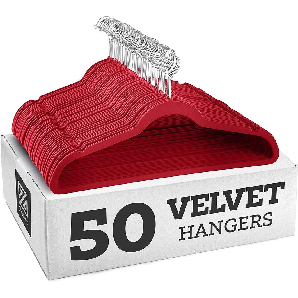 Zwarte Velours Antislip Multifunctionele Anti-Kreuk Kledinghanger voor Volwassenen